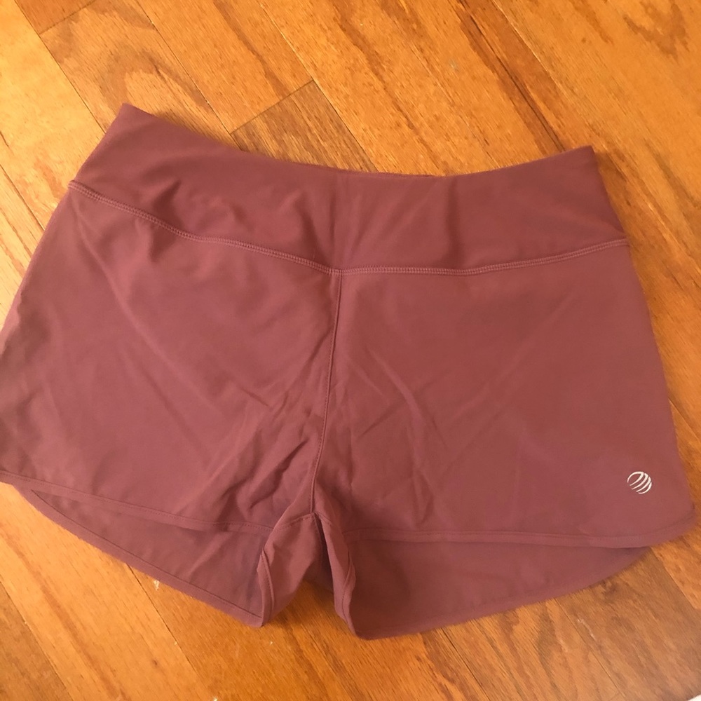 Mauve workout shorts. NWOT